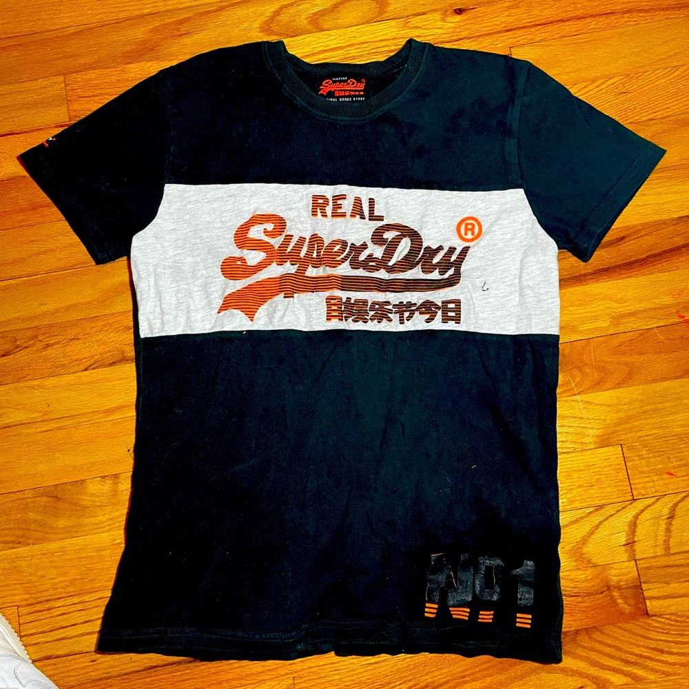 Men’s Super-Dry Logo T-Shirt, Size L